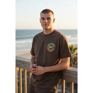 Unisex OBX North Carolina Outer Banks Brown T’shirt Size Medium Beachwear